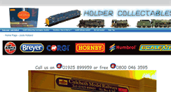 Desktop Screenshot of holdercollectables.co.uk